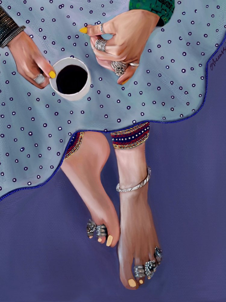 Böhmischer Kaffeemoment von Osheensgallery
