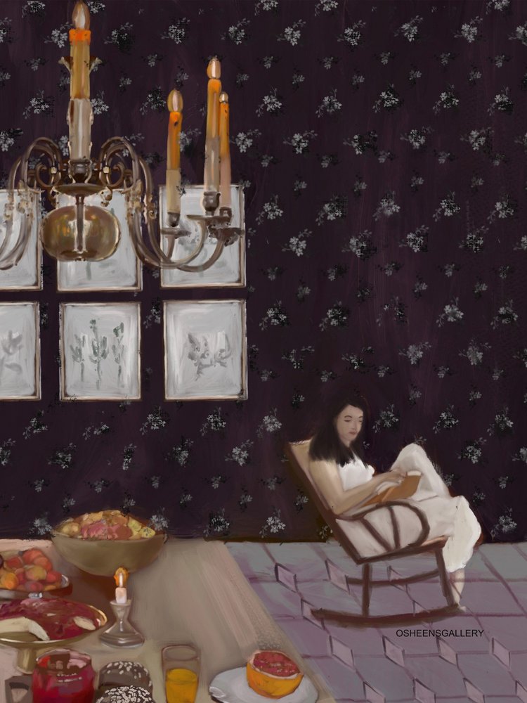 Gemütliches Morgenlesen von Osheensgallery