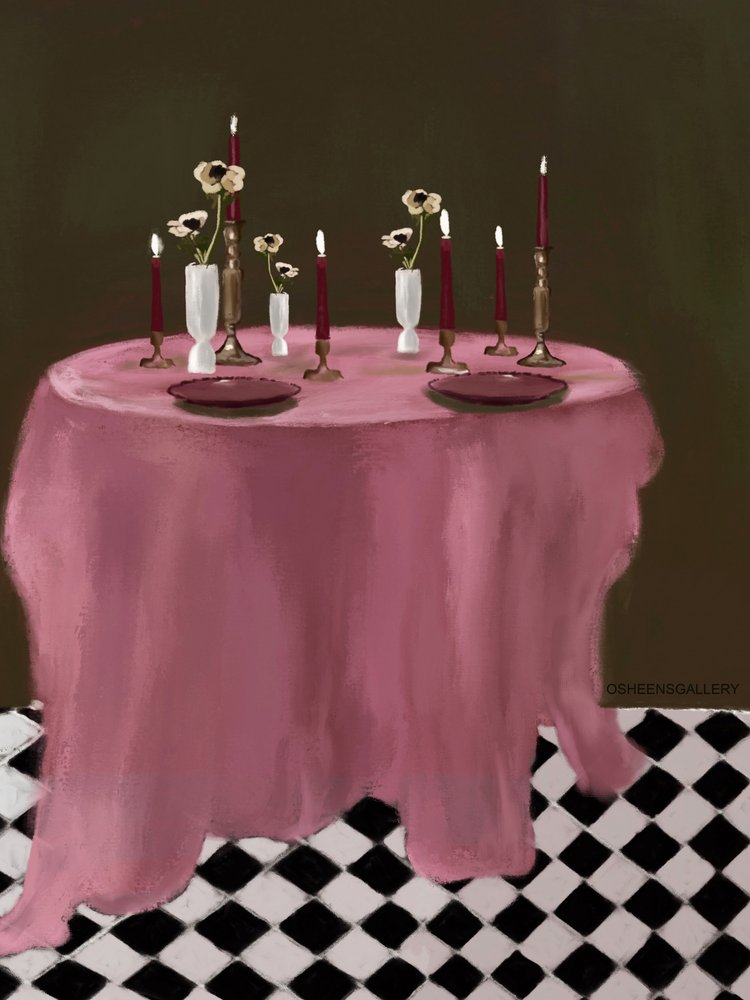 Romantische Tischdekoration von Osheensgallery