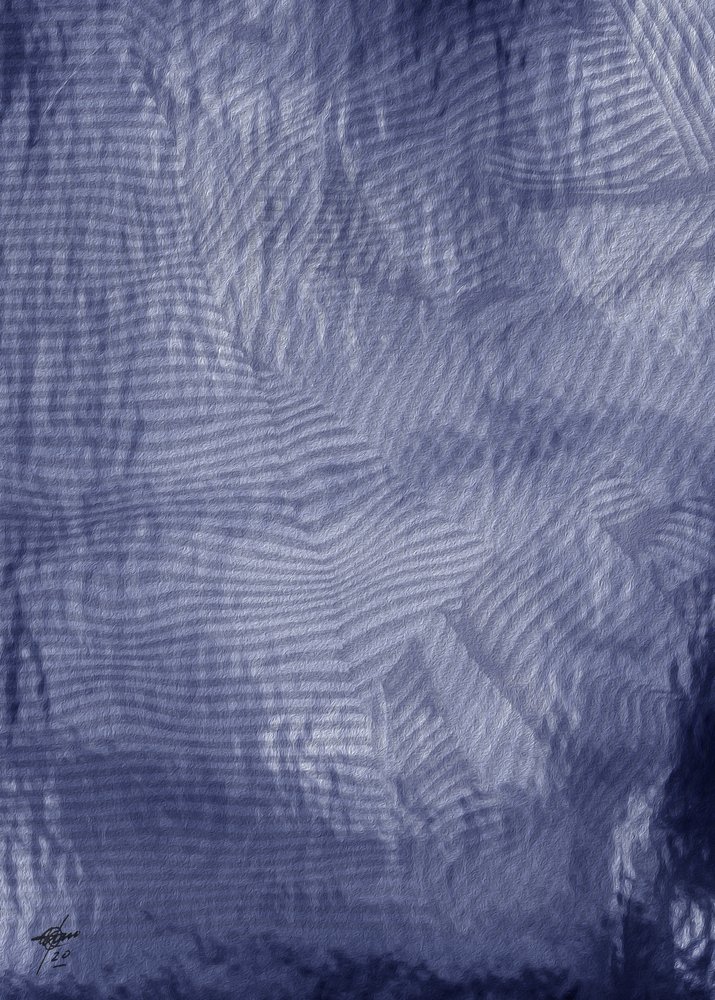 Ruhige Indigo-Wellen von Osvaldo Russo