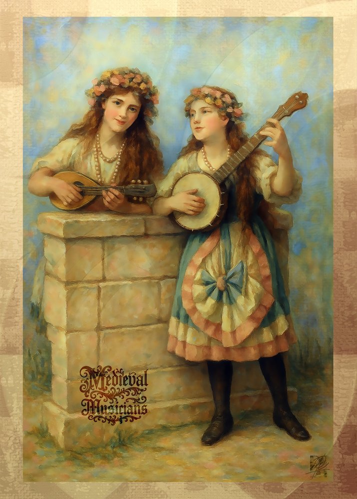 Mittelalterliche Volksmusiker von Osvaldo Russo