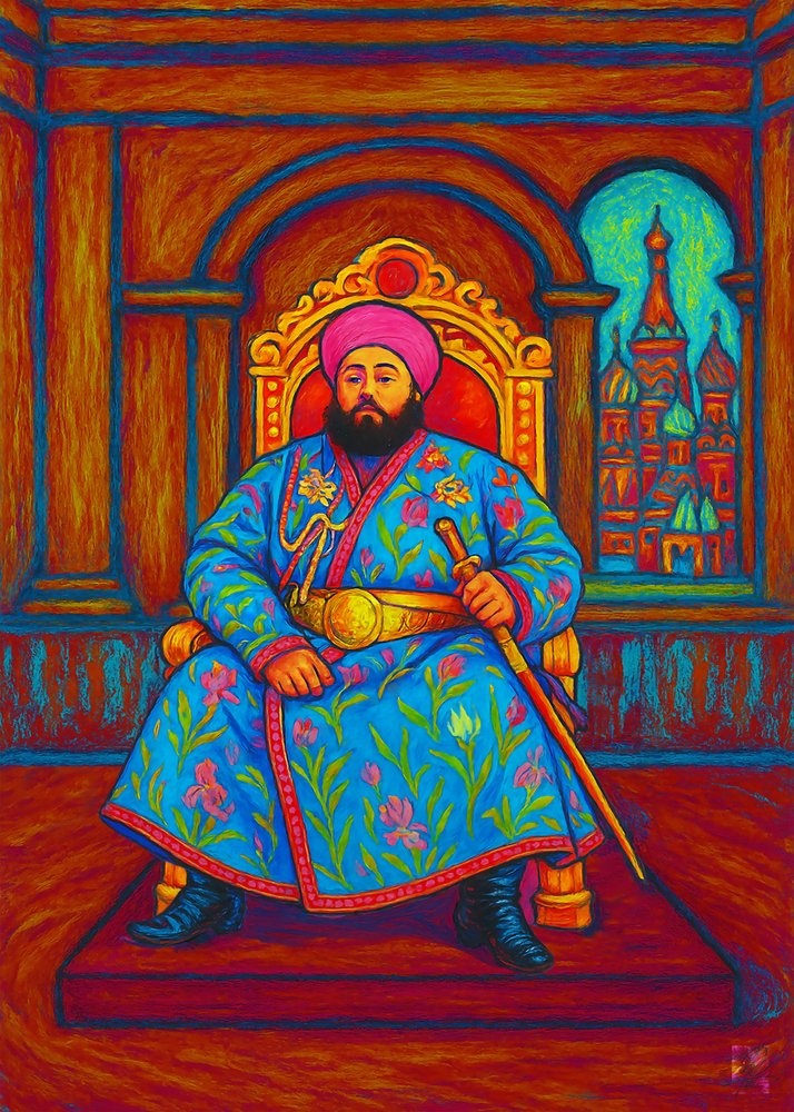 Königlicher König auf dem Thron von Osvaldo Russo