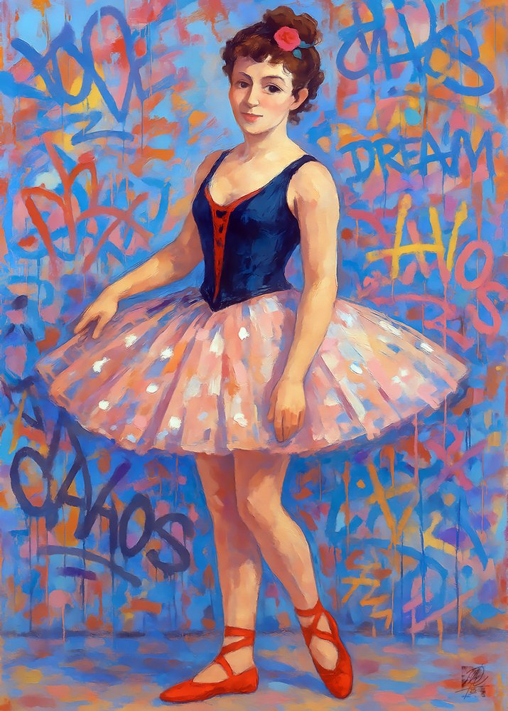 Street Art Ballerina von Osvaldo Russo