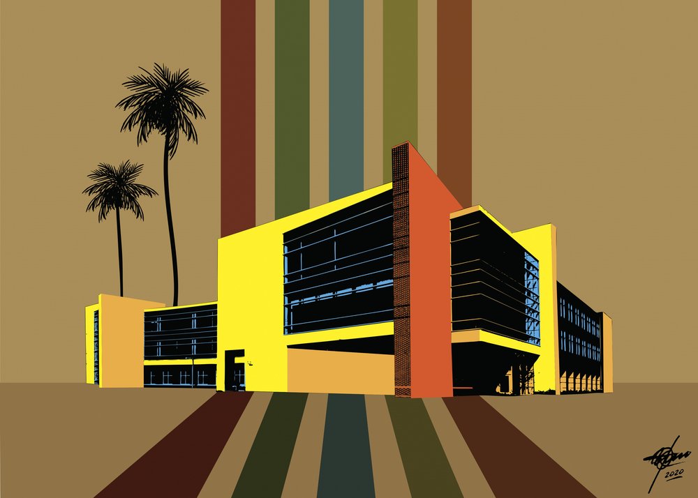 Lebhaftes Midcentury Resort von Osvaldo Russo