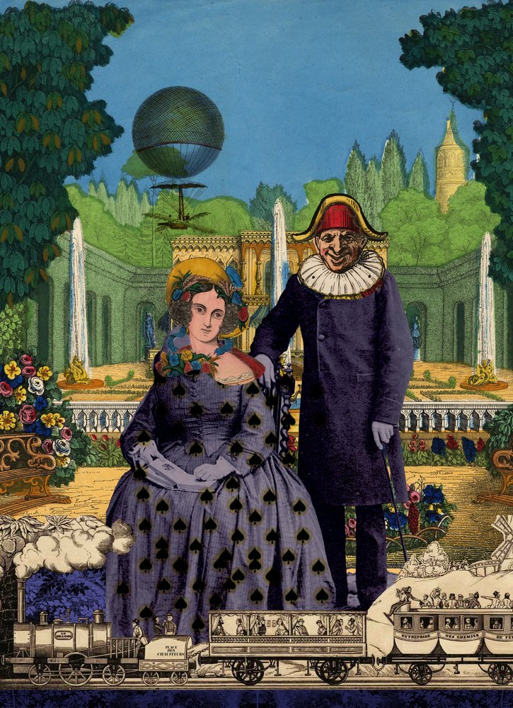 Verspieltes Gartenpaar von Pascal Bouchet-Spiegel