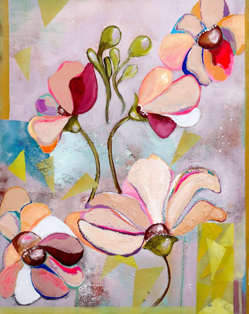 Bunte Abstrakte Blumen von Poonam Choudhary