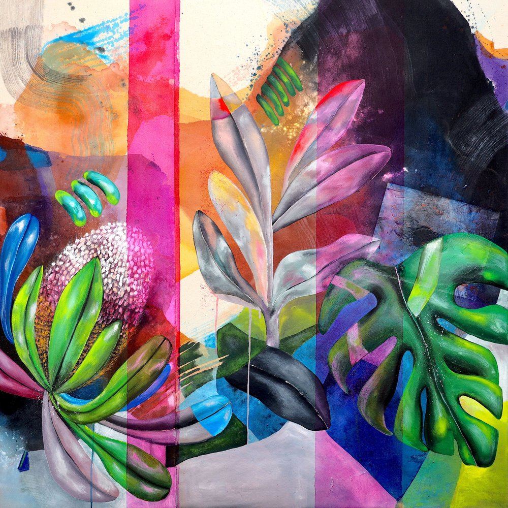 Lebhafte abstrakte Botanicals von Poonam Choudhary