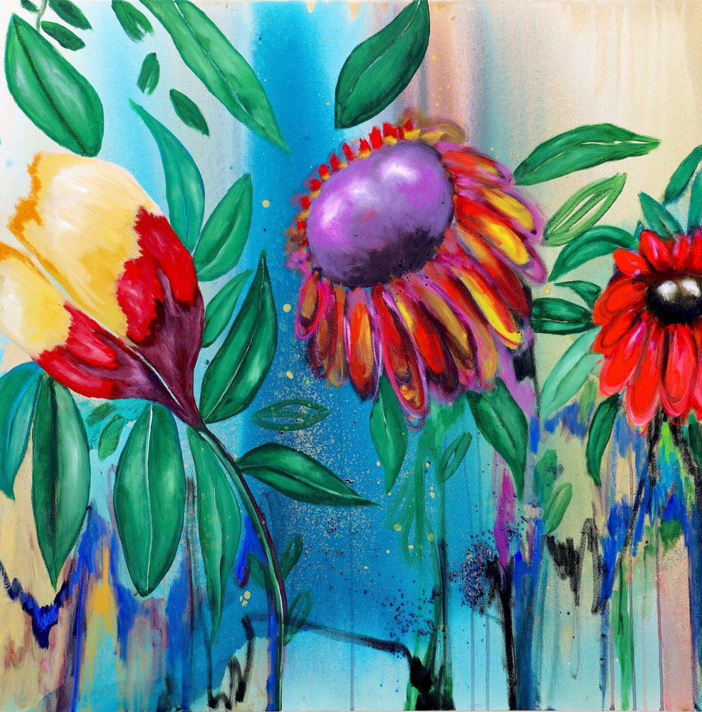 Lebendige Blumenblüte von Poonam Choudhary