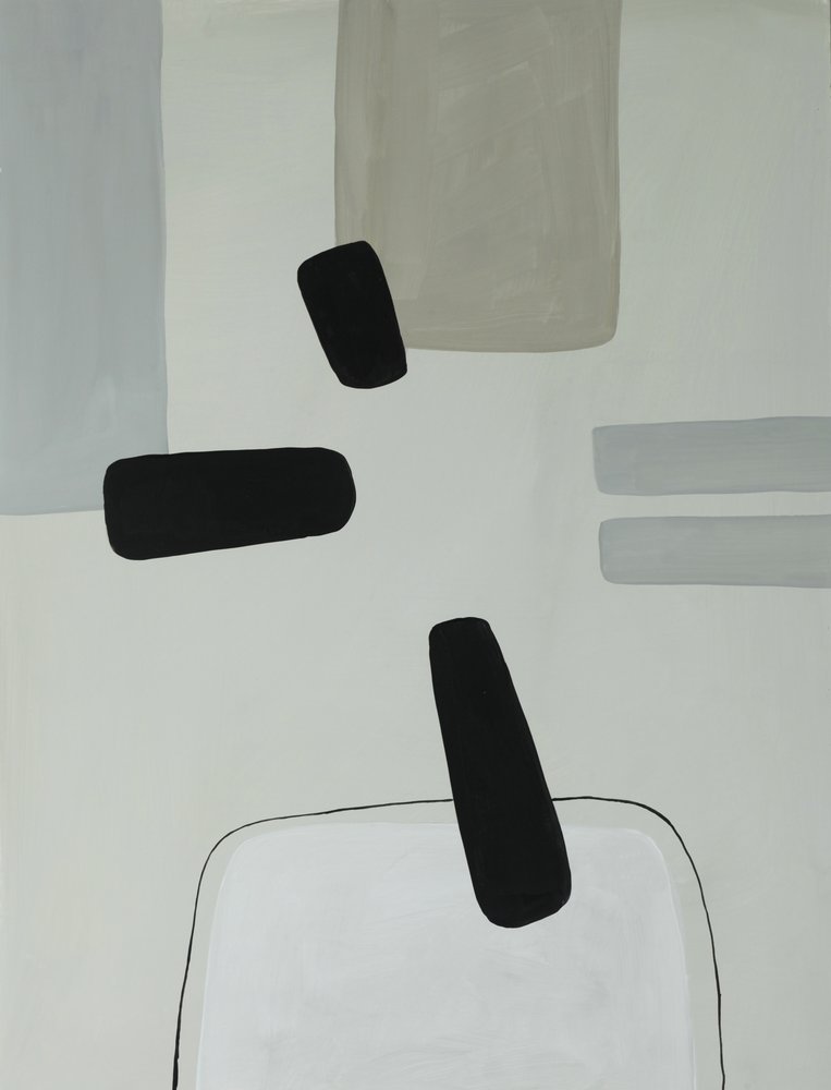 Schwebende minimalistische Formen von Renate Holzner