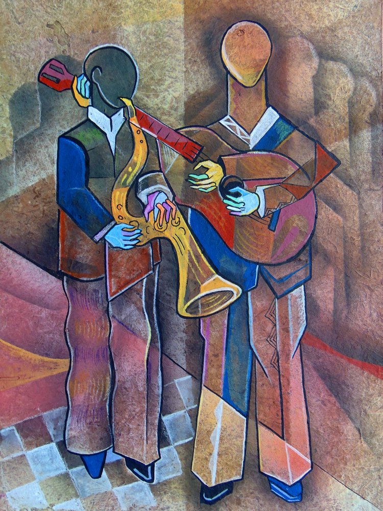 Abstrakte Jazzmusiker von Ricardo Maya