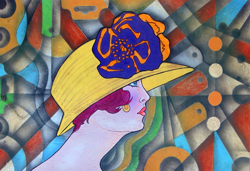 Elegante Frau mit Hut von Ricardo Maya