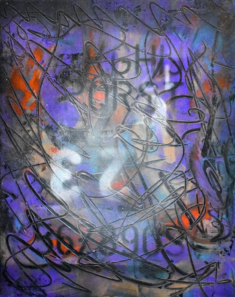 Lebendiges violettes Chaos von Ricardo Maya