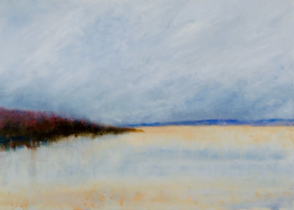 Neblige Küstenhorizont von Richard Gombar
