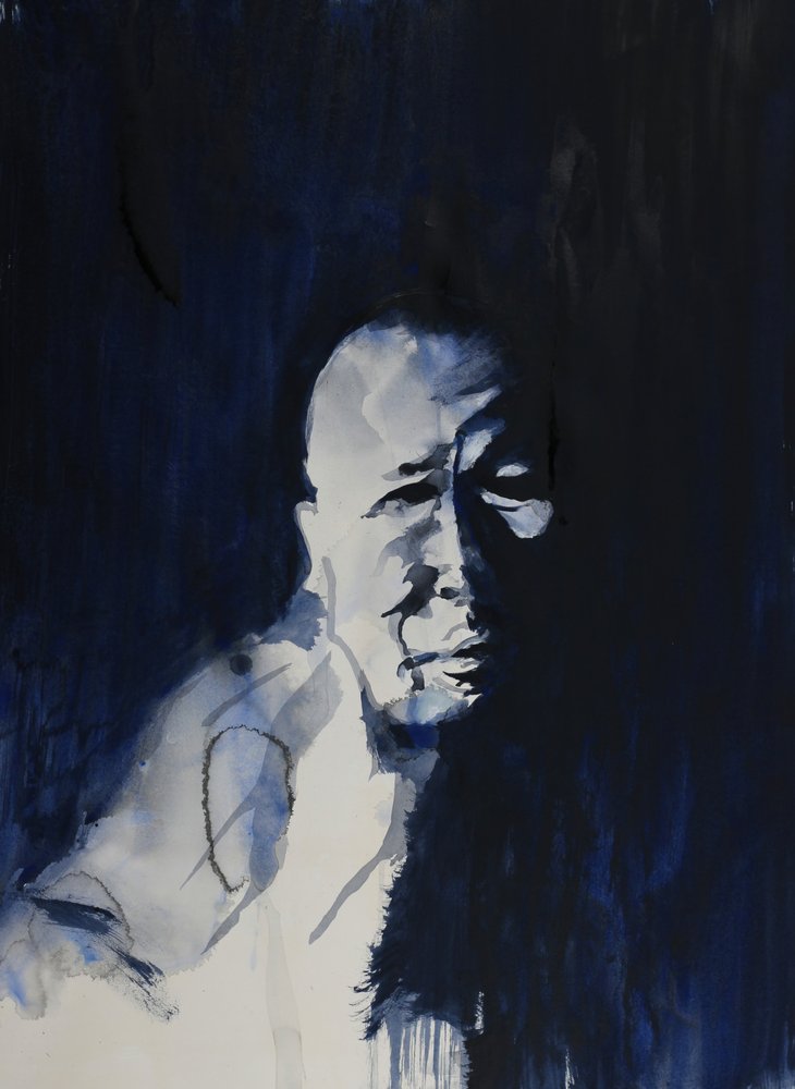 Mann im blauen Schatten von RodMacIver
