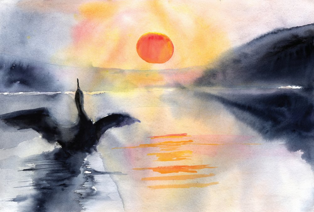 Serener Seevogel von RodMacIver