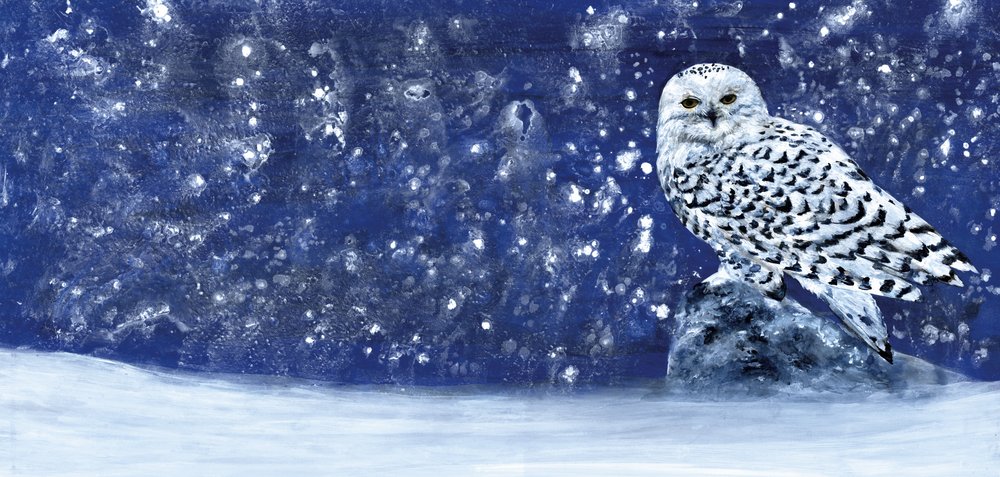 Verschneiter Abend 60 x 28 von RodMacIver