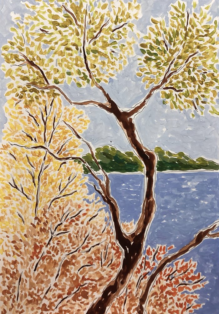 Herbstliche Seenlandschaft von Rushati Chowdhury