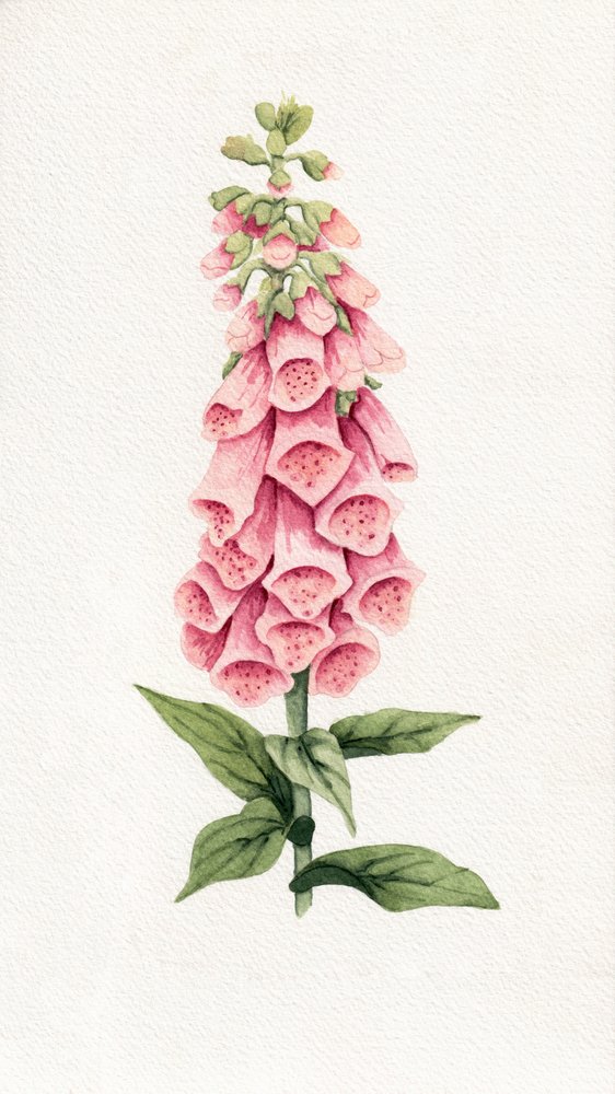 Zarte rosa Fingerhut von Salome
