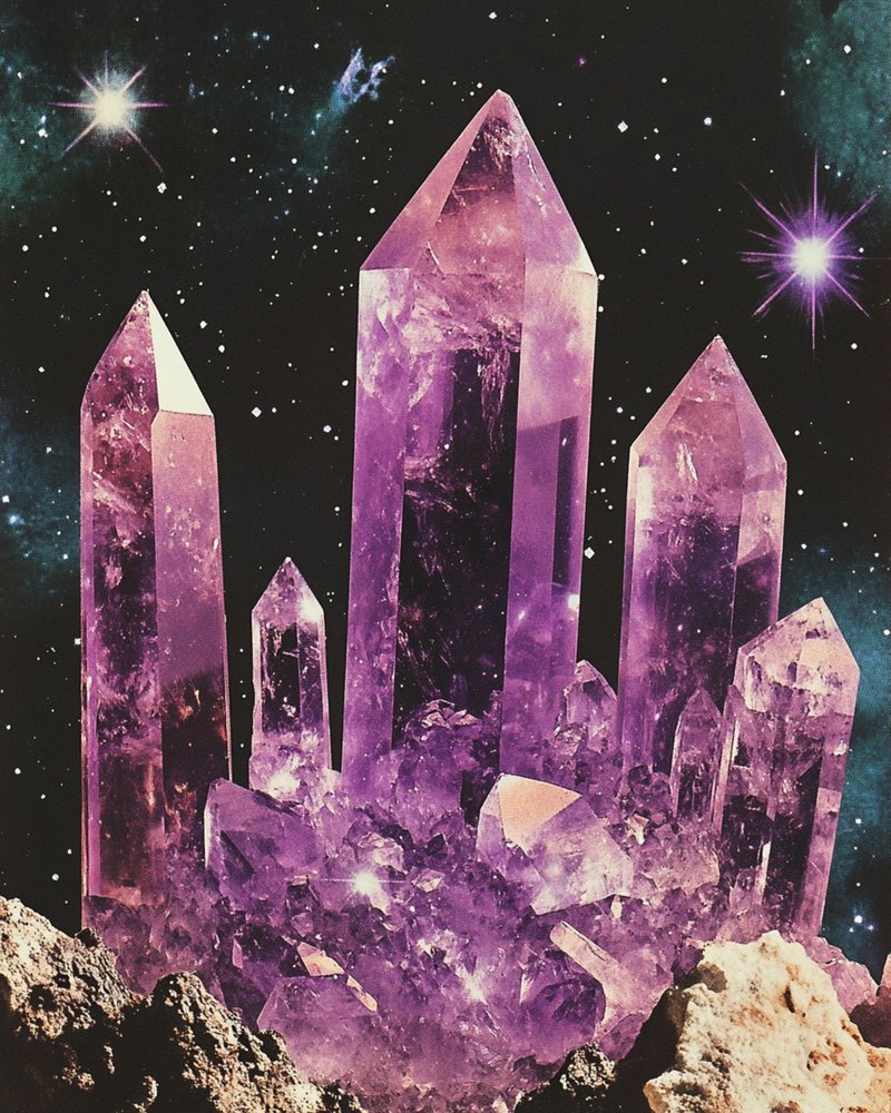 Mystische Amethystgalaxie von Samantha Hearn