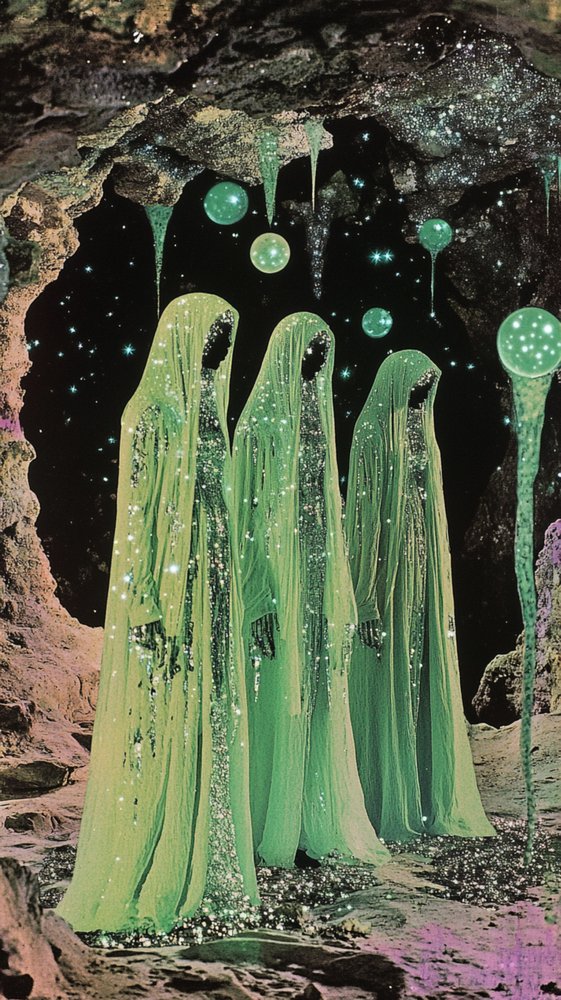 Mystische grüne Figuren von Samantha Hearn