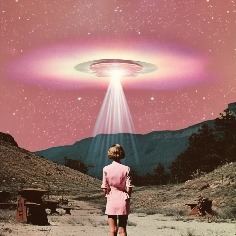 Retro Alien-Entführung von Samantha Hearn