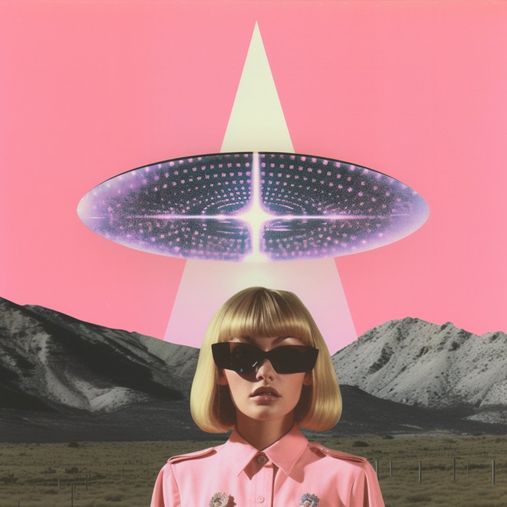 Retro-Sci-Fi-Begegnung von Samantha Hearn