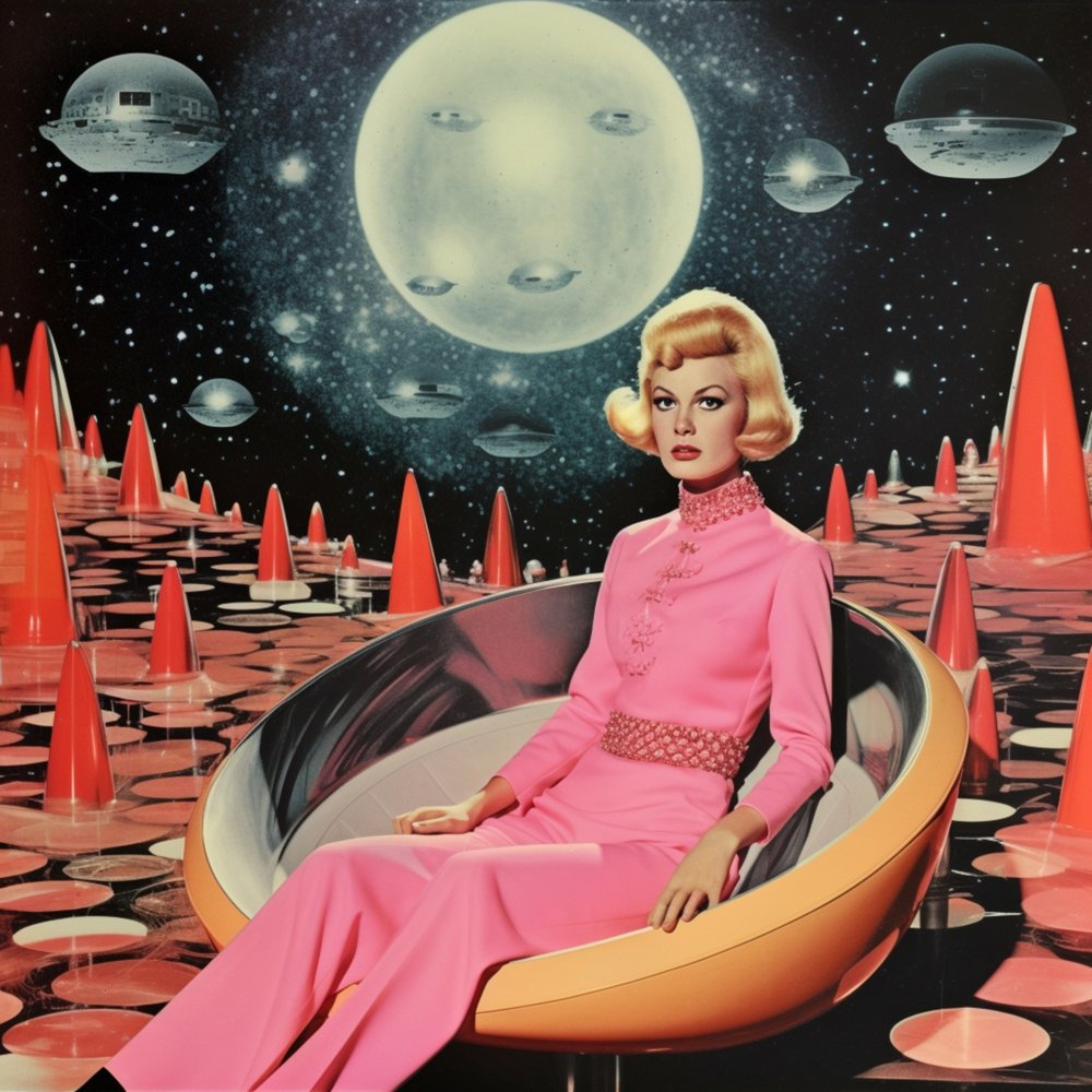 Retro Sci-Fi Frau von Samantha Hearn