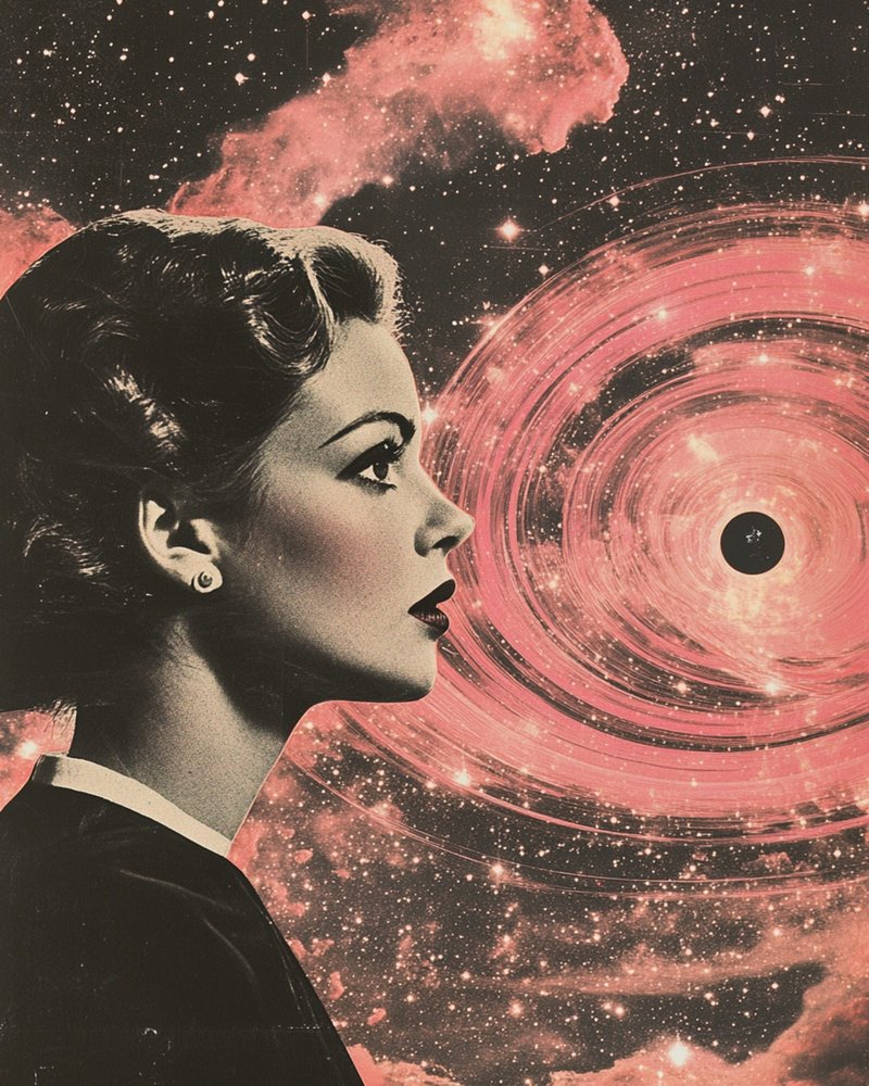 Frau und kosmisches Geheimnis von Samantha Hearn