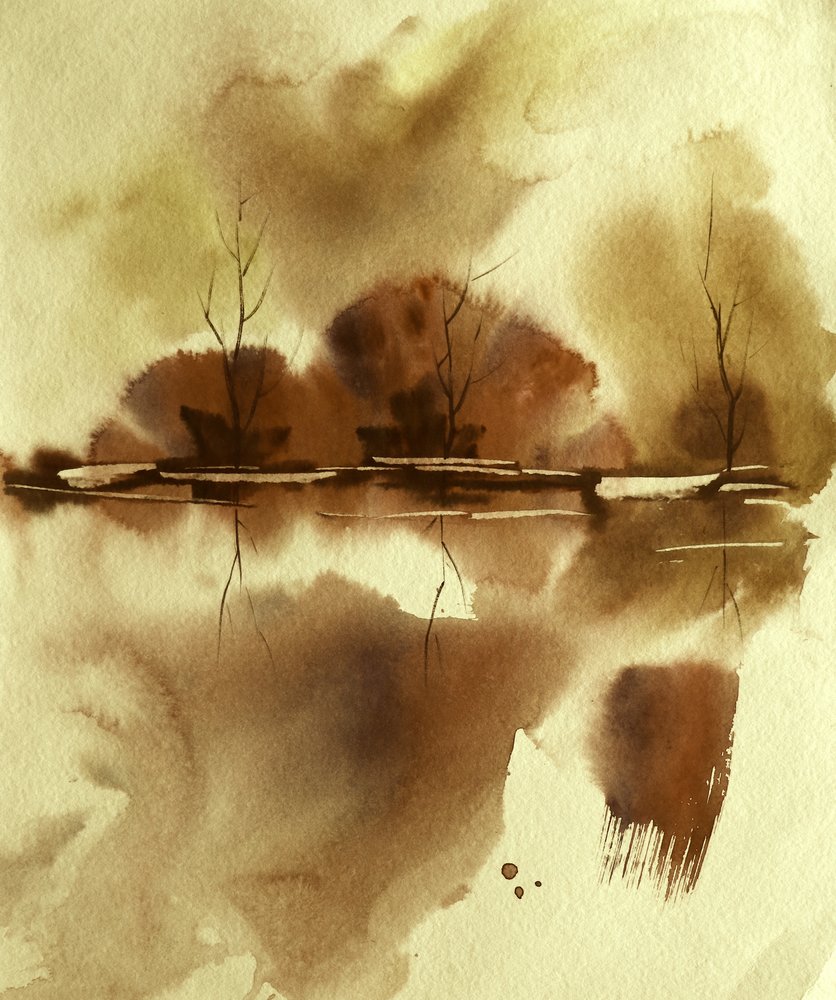 Herbst Wasserreflexion von Santhosh ch