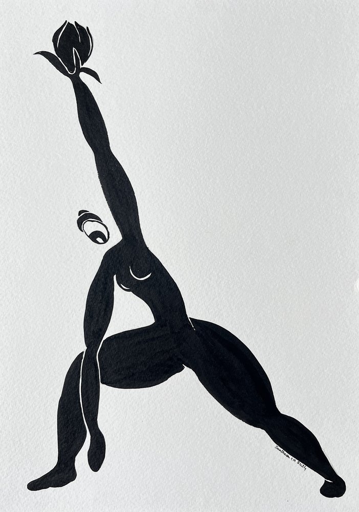 Meditativer Lotus Yoga von Santhosh ch