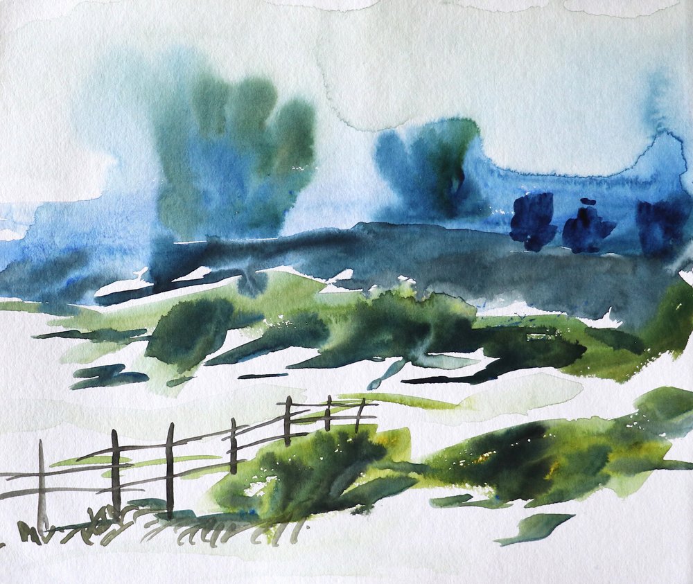 Nebelige Landschaft auf dem Land von Santhosh ch
