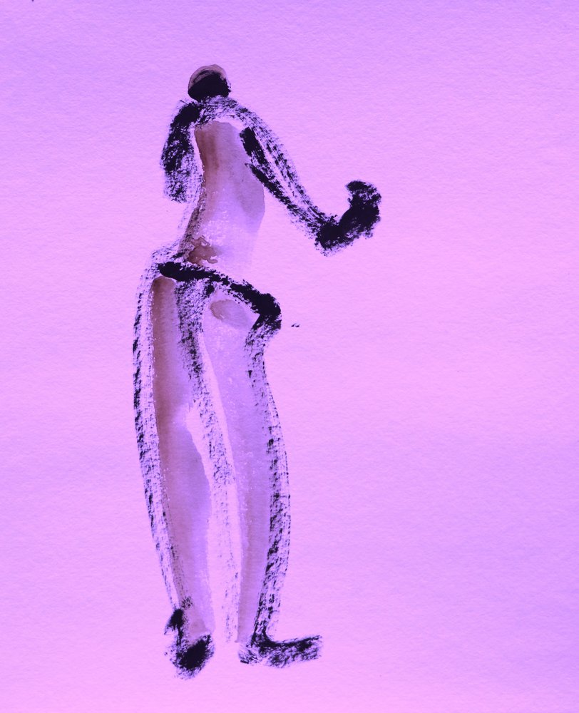 Lila Gestenfigur von Santhosh ch