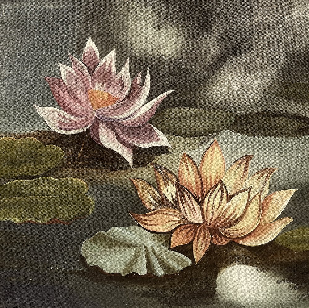 Stürmischer Lotus-Teich von Santhosh ch
