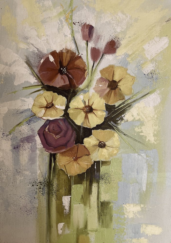 Lebendige moderne Blüten von Santhosh ch
