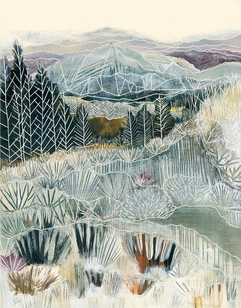 Vereiste Berglandschaft von Sarah Fitzgerald