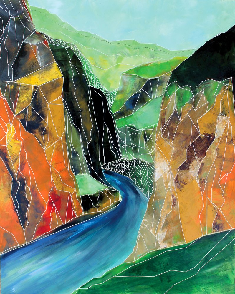 Gewundene Canyon-Wasser von Sarah Fitzgerald