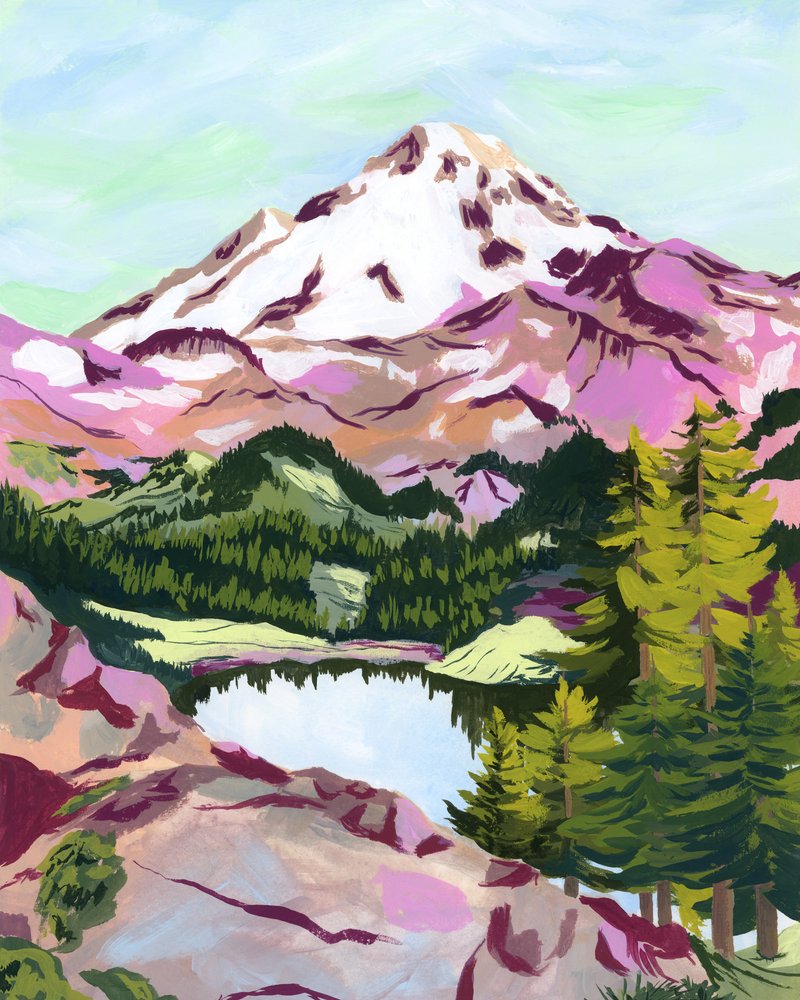 Lebendiges Alpenpanorama von Sarah Gesek