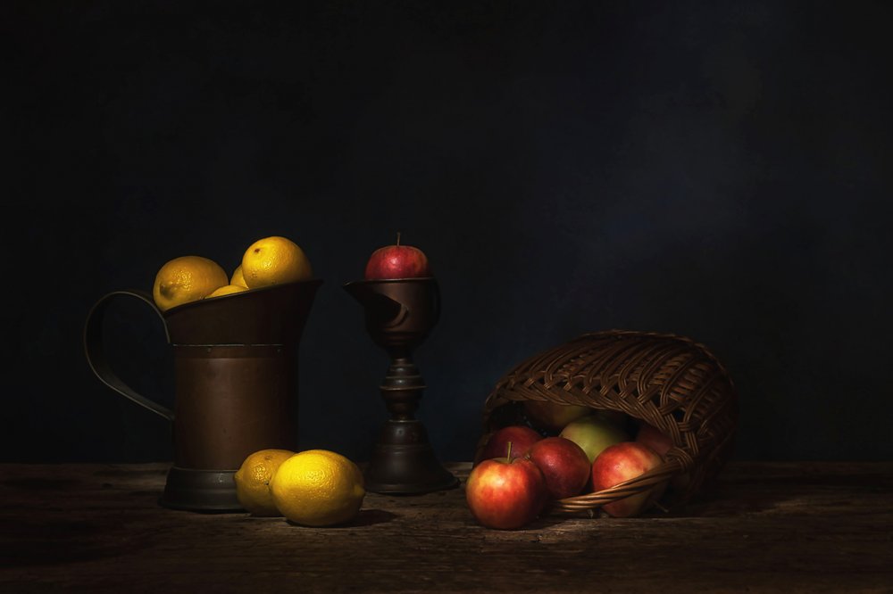 Rustikales Obststillleben von Saskia Dingemans