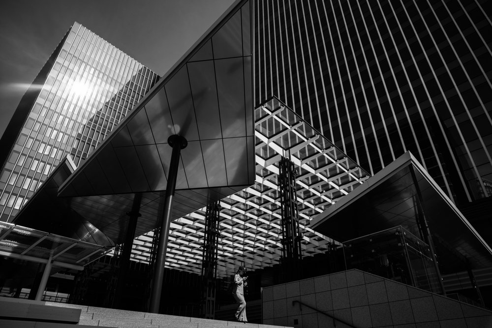 Städtische Glasarchitektur von Satoshi Hata