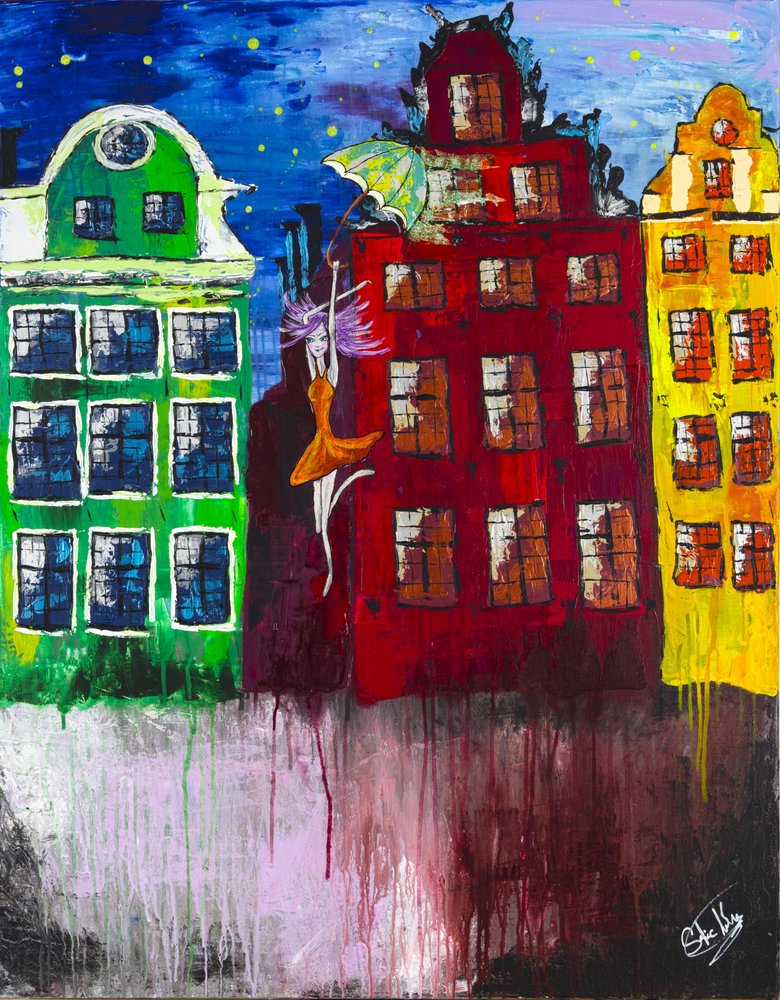 Verspielte Amsterdamer Nacht von Sofia Toborg