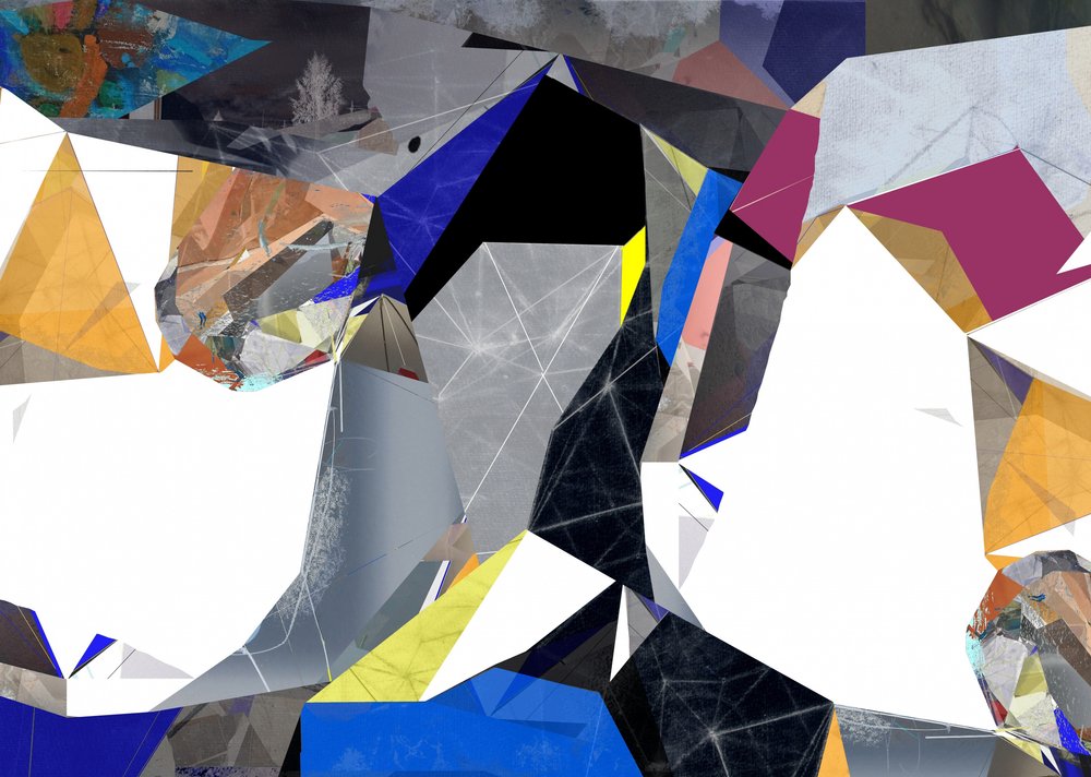 Dynamische geometrische Collage von Stefan Fransson