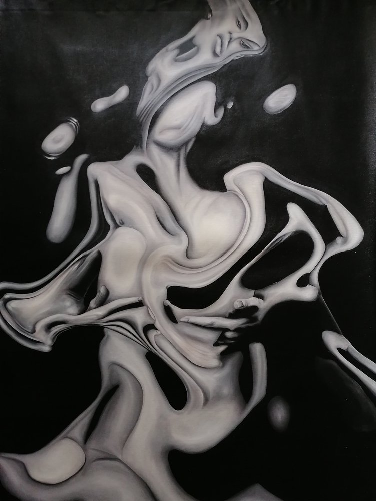 Ätherische fließende Figur von Stefano Mazzolini