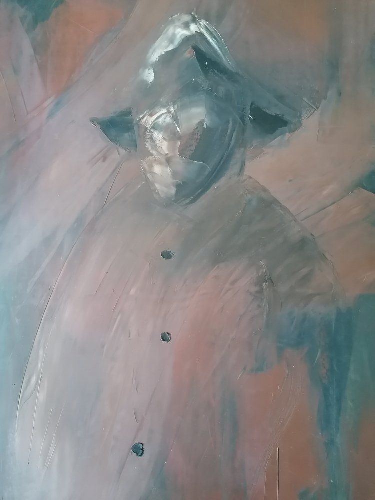 Geheimnisvolle Vermummte Figur von Stefano Mazzolini