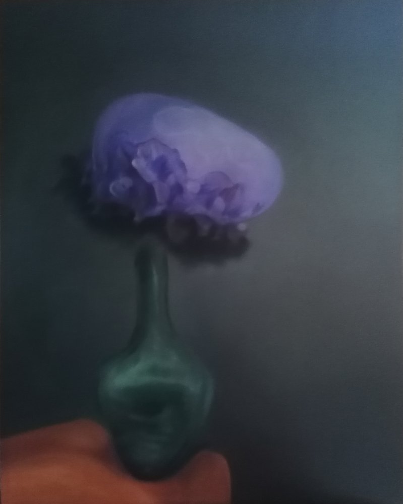 Mysteriöse lila Blüte von Stefano Mazzolini