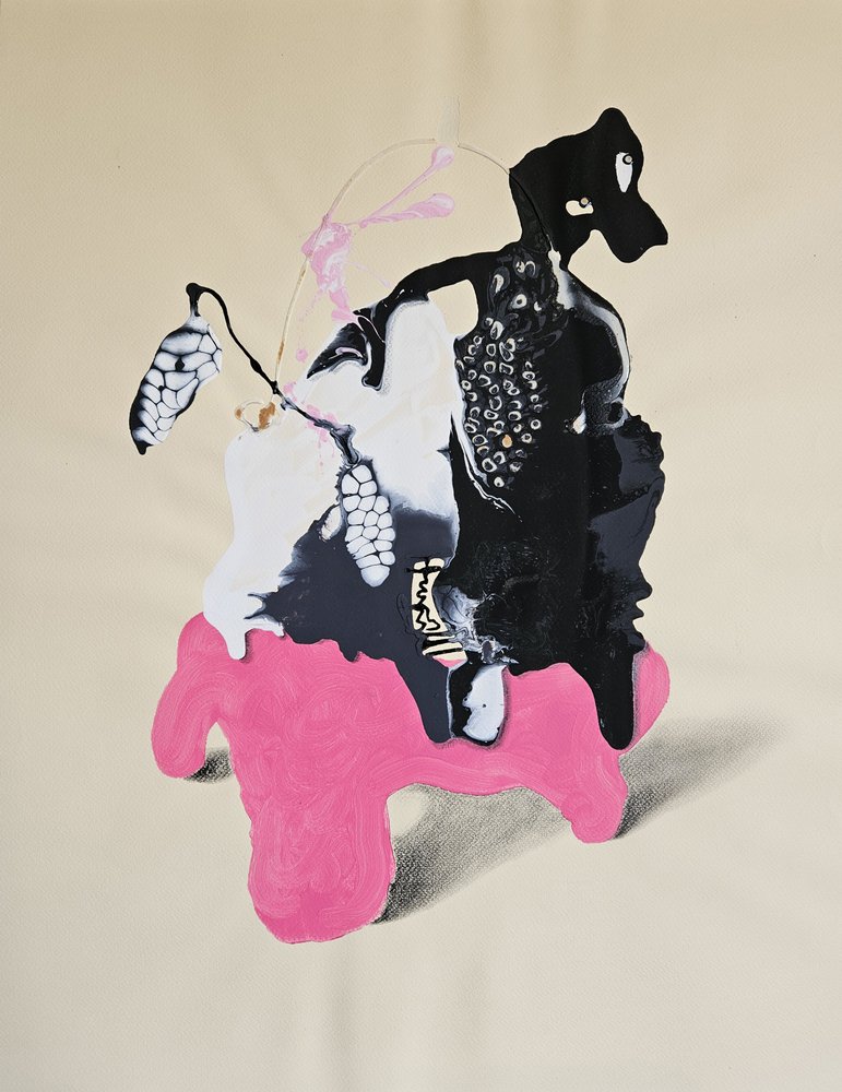 Surreale schwarze Form von Stefano Mazzolini