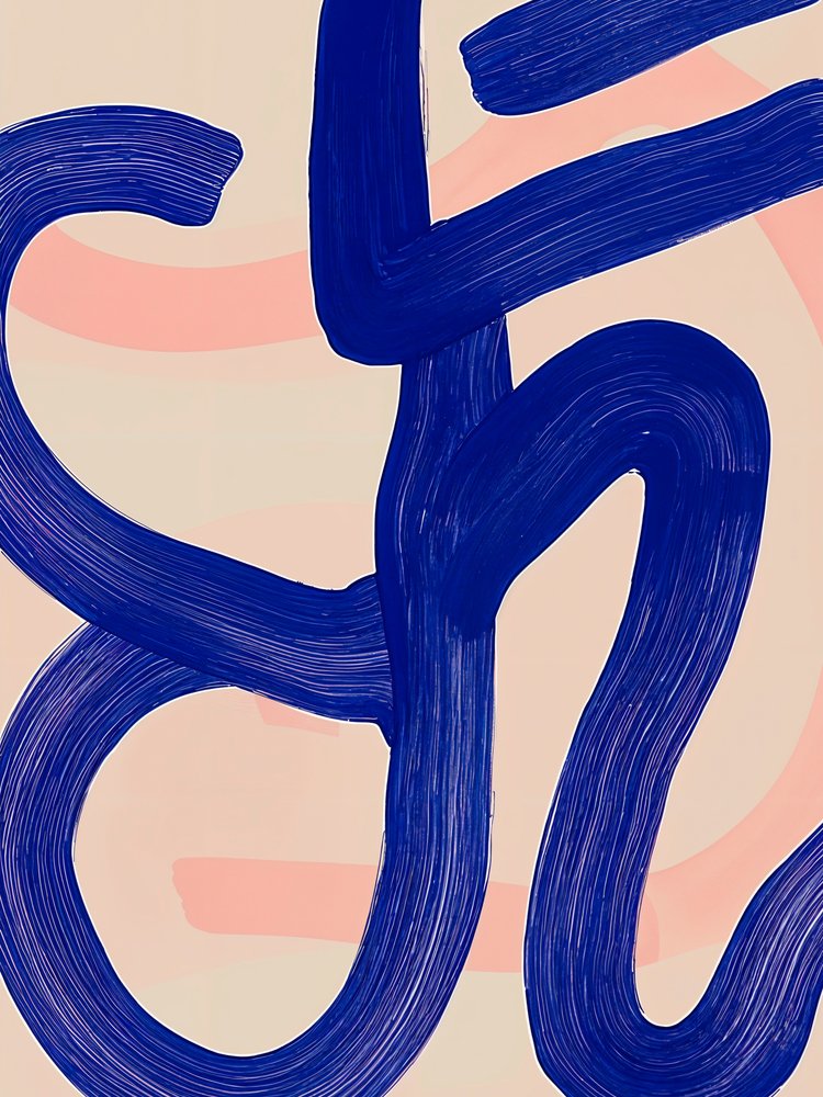 Abstrakter blauer Fluss von Studio Palette