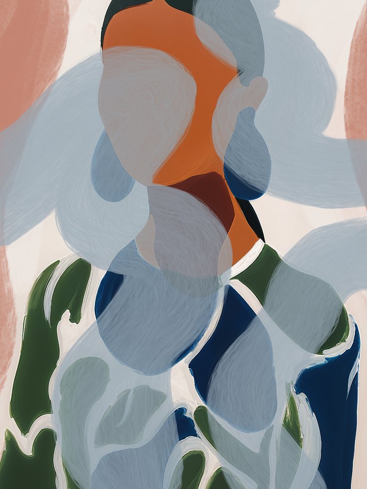 Abstraktes Frauenporträt von Studio Palette