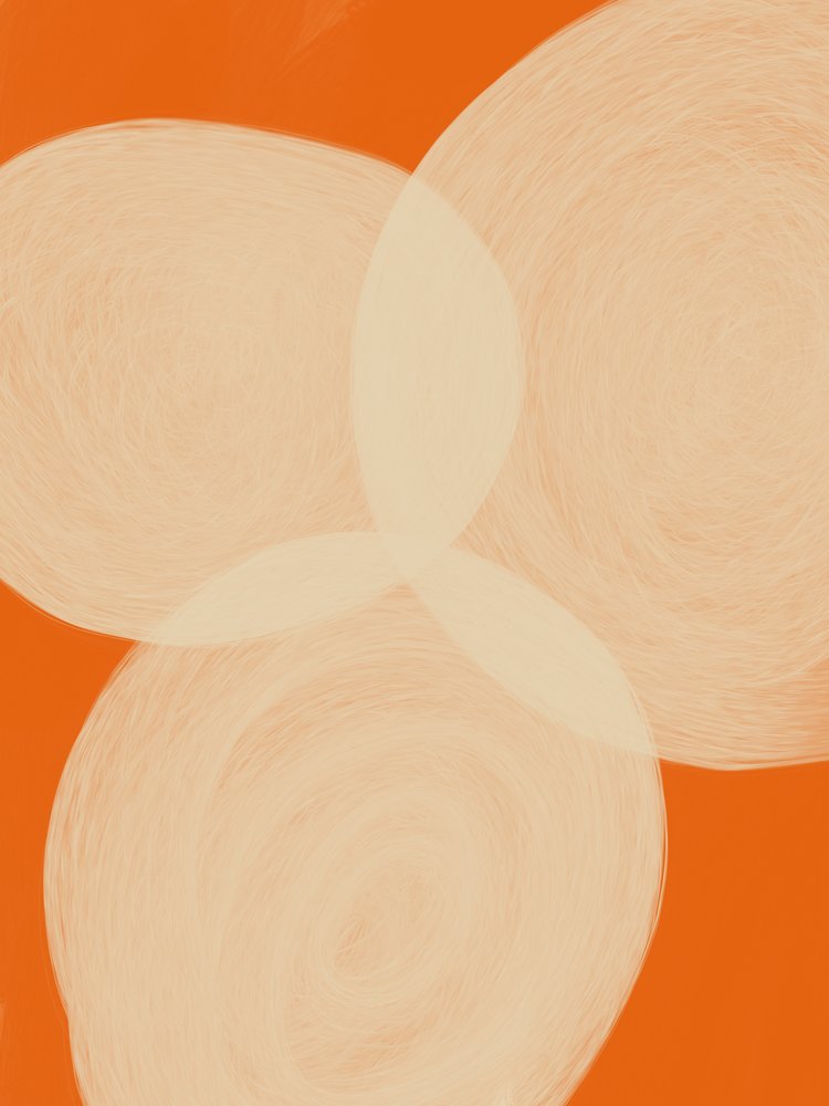 Ruhige orange Formen von Studio Palette