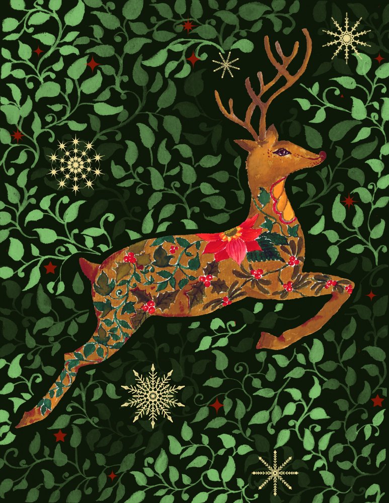 Verzauberter Weihnachts-Hirsch von Suchi Deb
