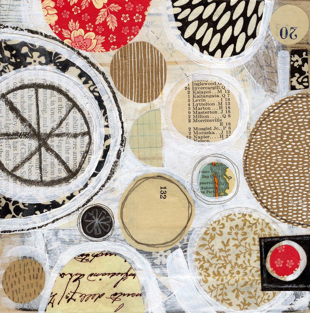 Eklektische Kreis-Collage von Susan Black